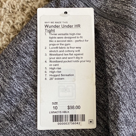 LULULEMON Wunder Under High Rise Toghts - Picture 3 of 4